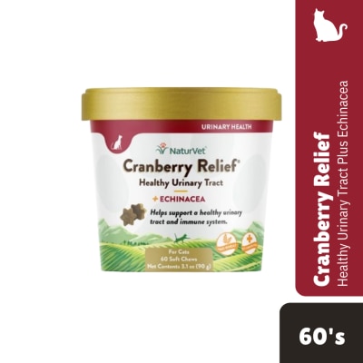 NATURVET - Cranberry Relief Cat Soft Chews 60s