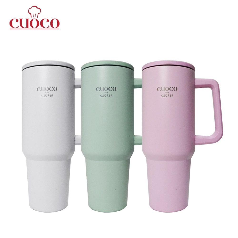 Cuoco 316 Stainless Steel Frozen Mug Max with Handle and Straw 1200ml Set