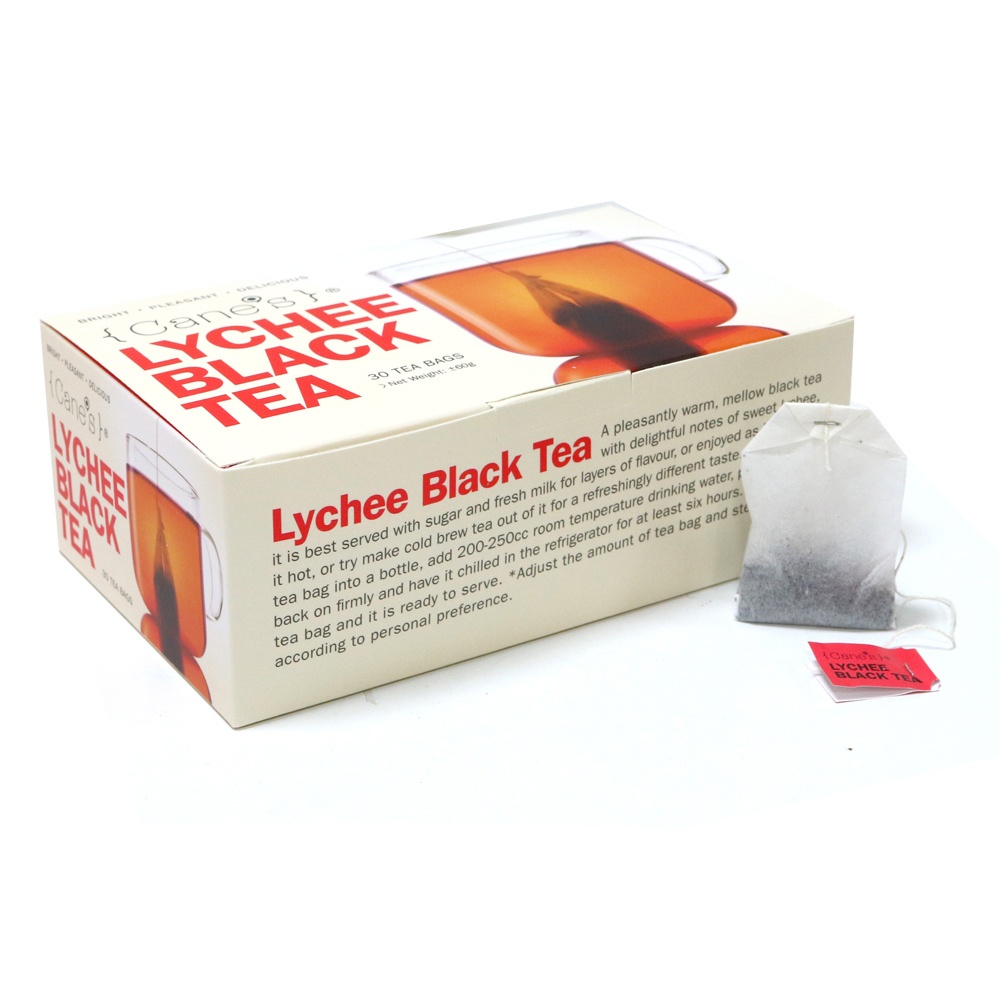 Purple Cane 4 X Cane’s Lychee Black Tea (30 Teabags) Free Yellow XL Vacuum Mug