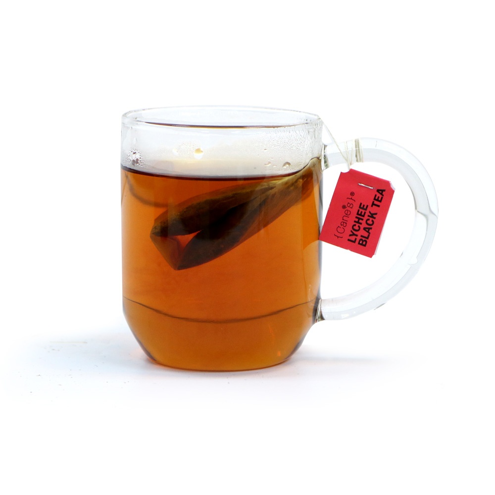 Purple Cane 4 X Cane’s Lychee Black Tea (30 Teabags) Free Yellow XL Vacuum Mug
