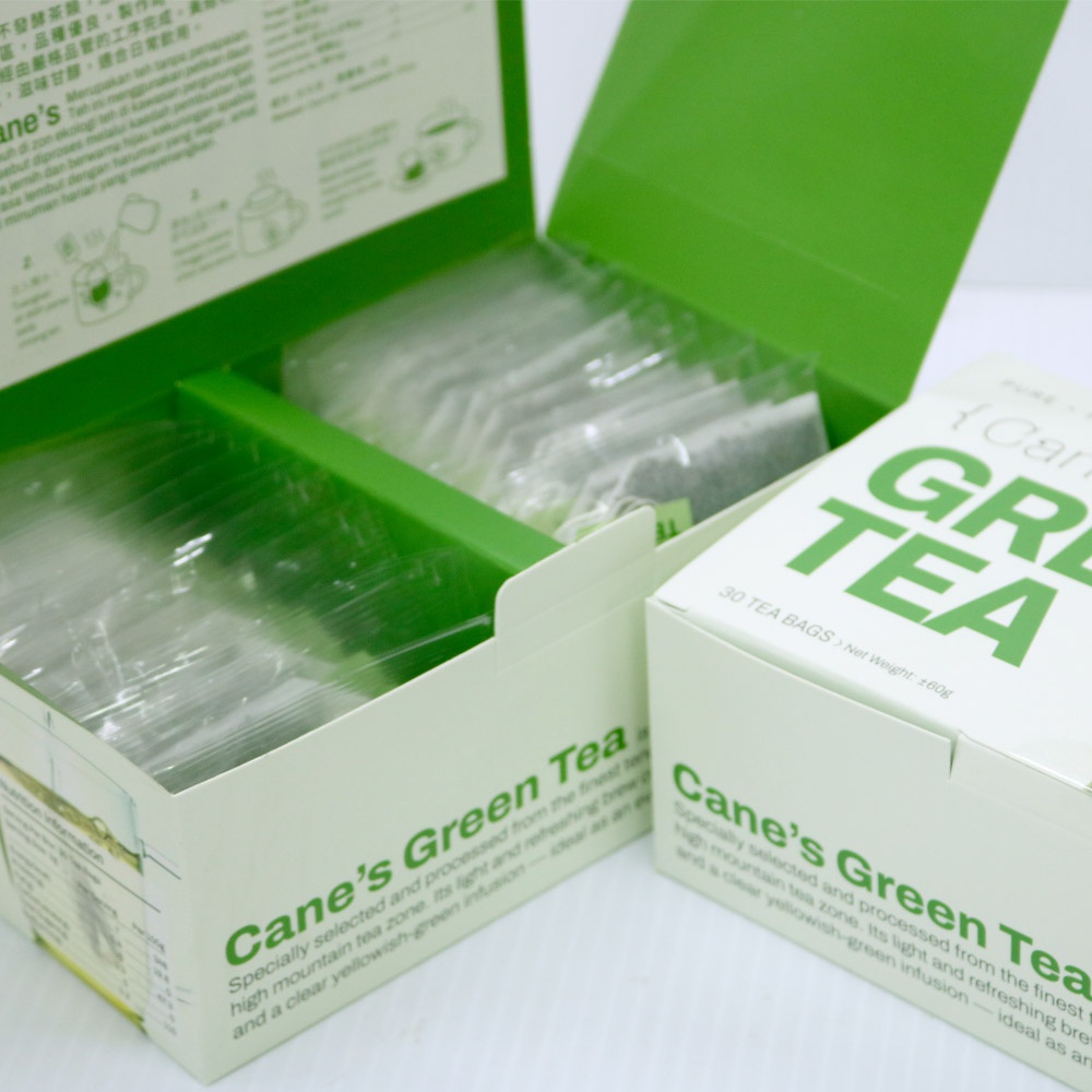 Purple Cane 4 X Cane’s Green (30 Teabags) Free Yellow XL Vacuum Mug