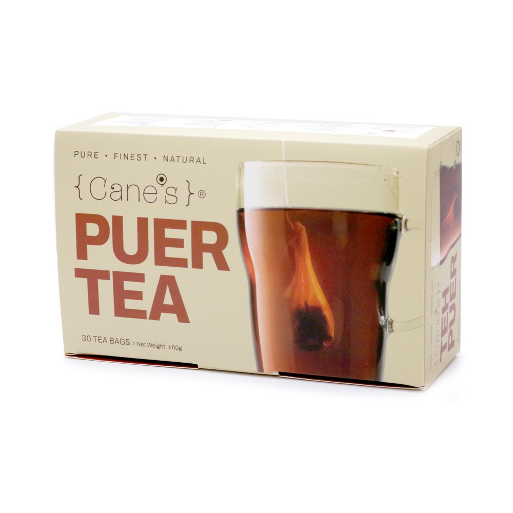 Purple Cane 4 X Cane’s Puer (30 Teabags) Free Yellow XL Vacuum Mug