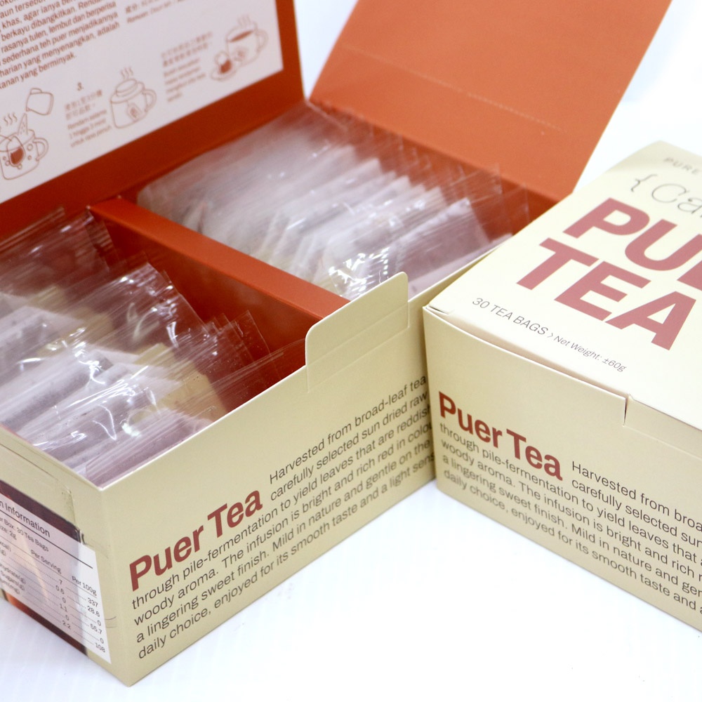 Purple Cane 4 X Cane’s Puer (30 Teabags) Free Yellow XL Vacuum Mug