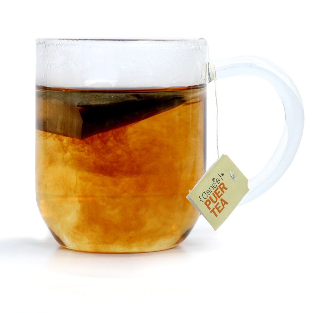 Purple Cane 4 X Cane’s Puer (30 Teabags) Free Yellow XL Vacuum Mug