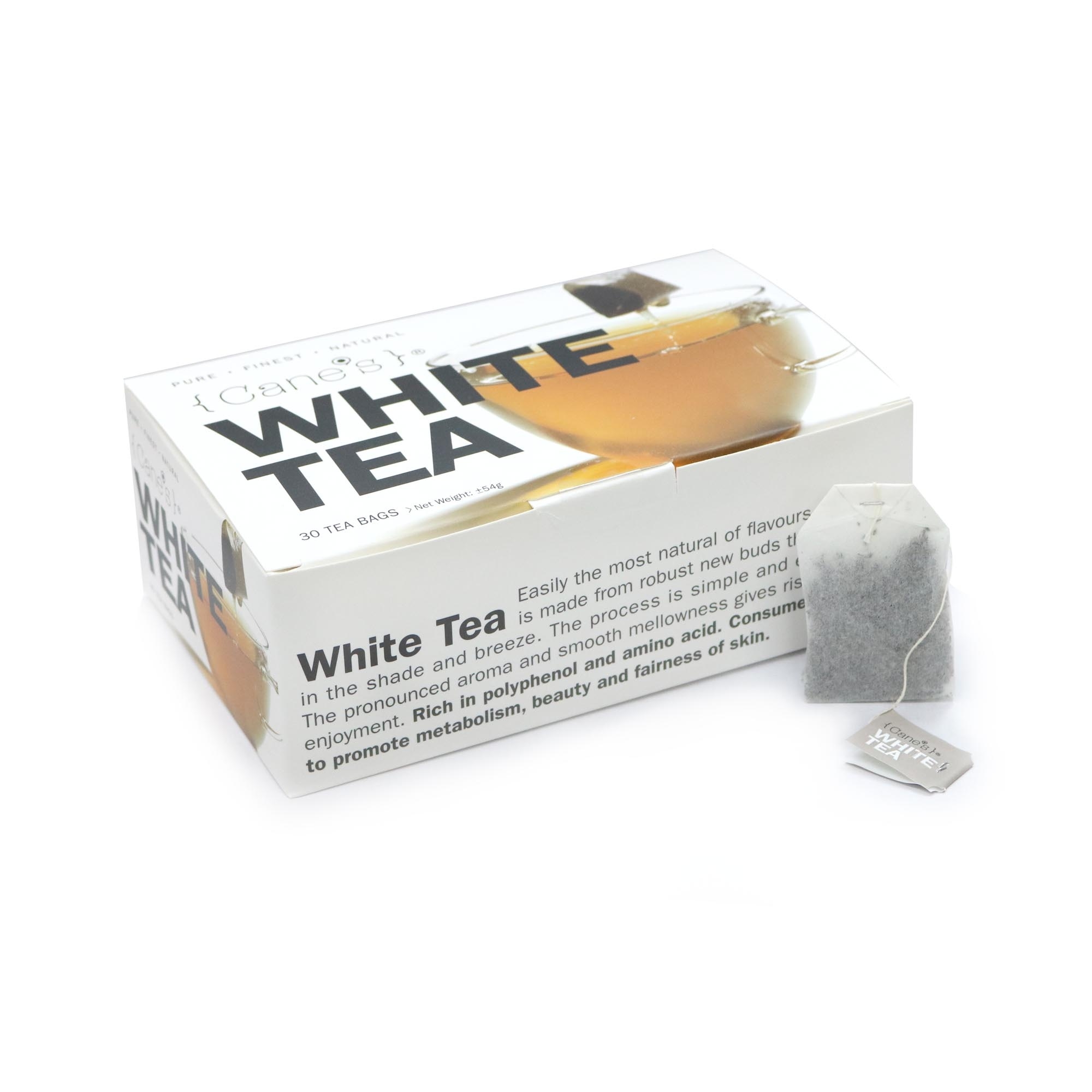 Purple Cane 4 X Cane’s White Tea (30 Teabags) Free Yellow XL Vacuum Mug