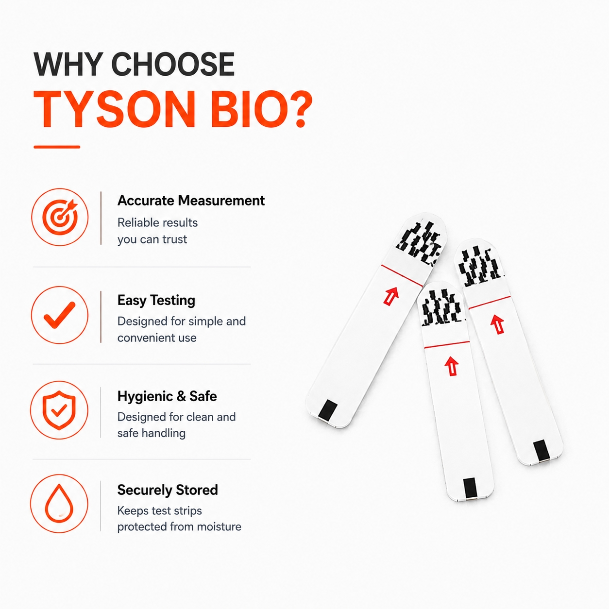 Tyson Bio HS100 Blood Glucose Test Strips image