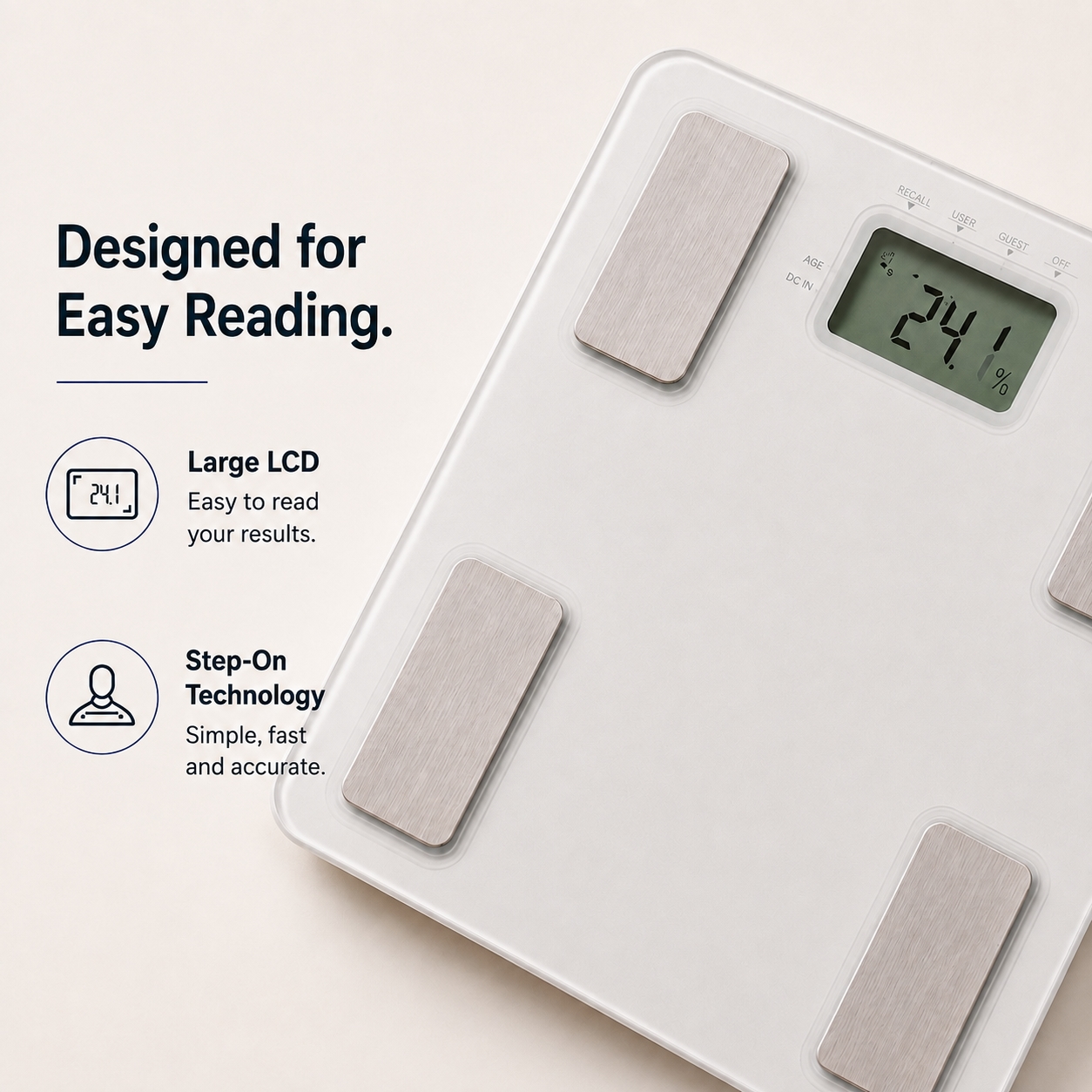 Tanita UM 040 Tempered Glass Body Fat Monitor image