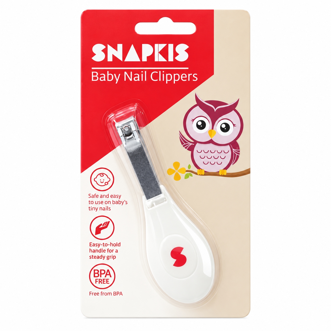 Snapkis Bath Accessories Nail Clipper Baby White image