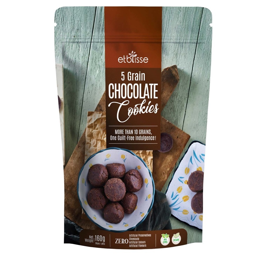 ETBLISSE 5 GRAIN CHOCOLATE COOKIES 10g x 16s