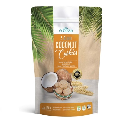 ETBLISS - ETBLISSE 5 GRAIN COCONUT COOKIES 10g x 16s