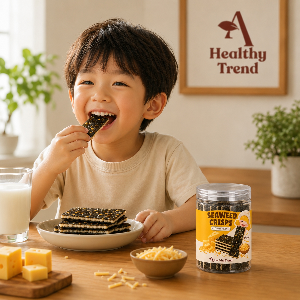Dried Seaweed Crisps with Sesame flavor (150g) image