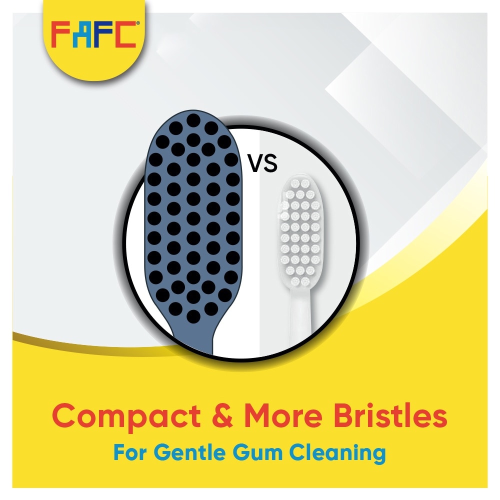 FAFC Compact Charcoal Adult Toothbrush [Buy 2 Free 1]