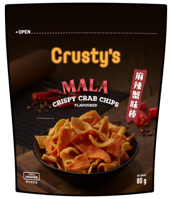 CRUSTY'S - Crusty's Mala Crispy Crab Chips 80g image