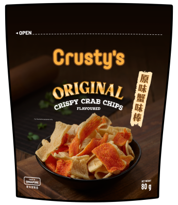 CRUSTY'S - Crusty's Original Crispy Crab Chips 80g image