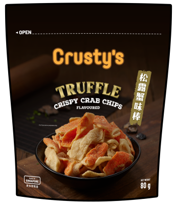 CRUSTY'S - Crusty's Truffle Crispy Crab Chips 80g image