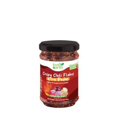 LOVE EARTH - Crispy Chili Flakes Xtra Pedas 180g