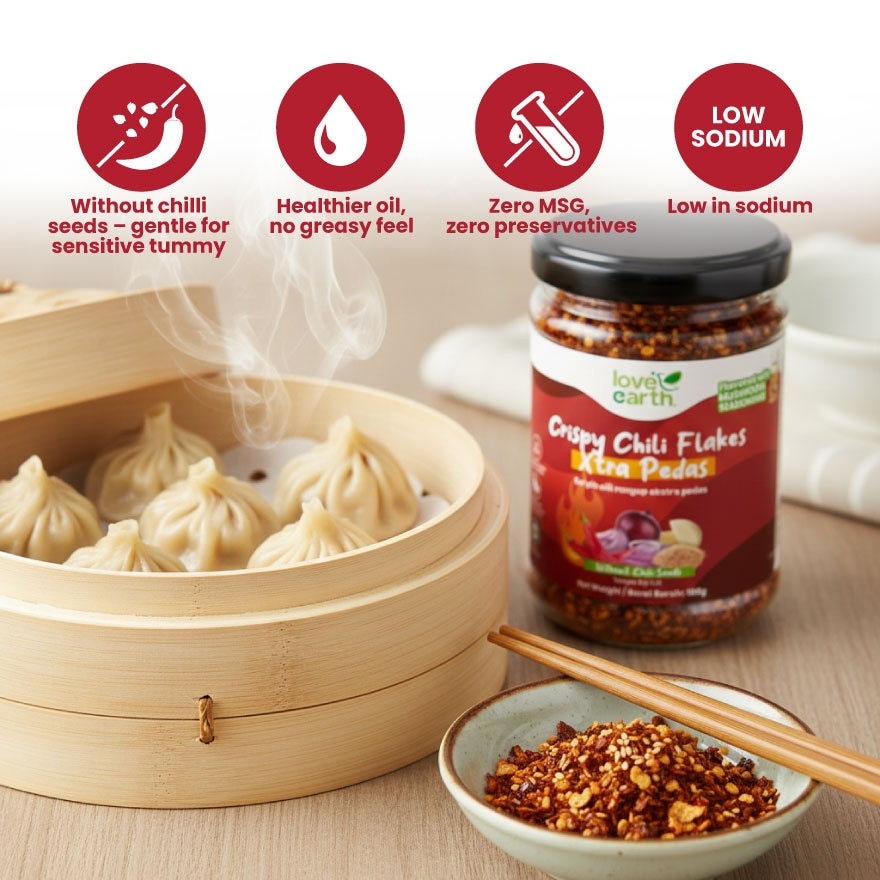 Crispy Chili Flakes Xtra Pedas 180g