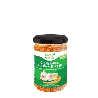 LOVE EARTH - Crispy Garlic with Rice Bran Oil 180g