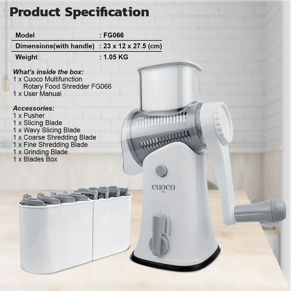 Cuoco Multifunction Rotary Food Shredder FG066