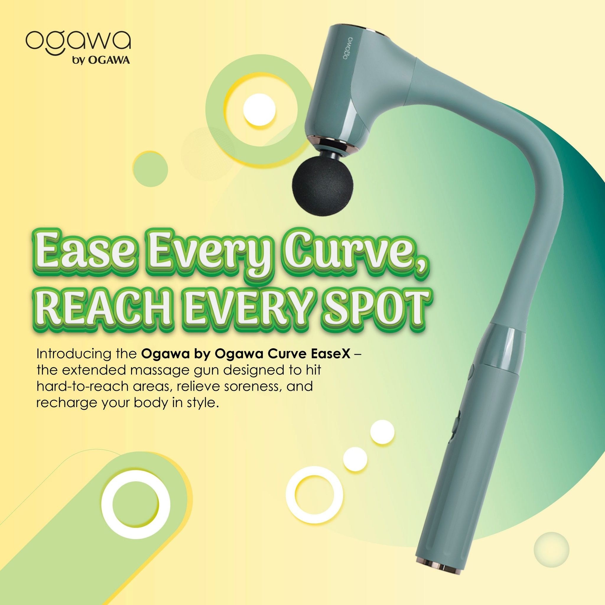 Ogawa Curve EaseX Massage Gun