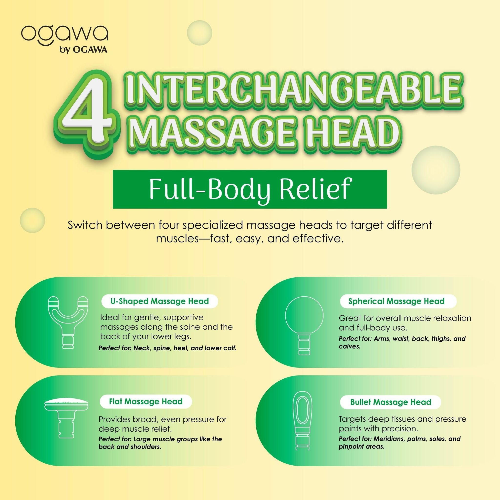 Ogawa Curve EaseX Massage Gun