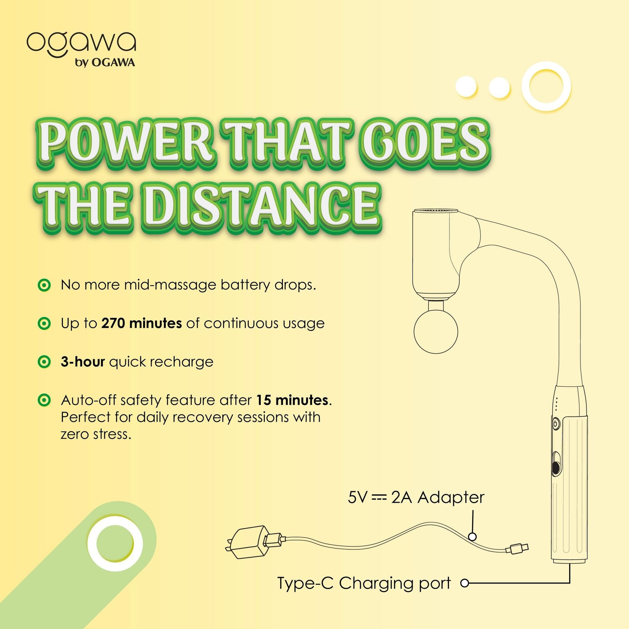 Ogawa Curve EaseX Massage Gun