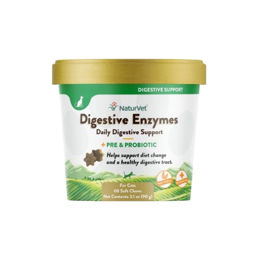 Digestive Enzymes Cat Soft Chews With Prebiotic And Probiotic 60s