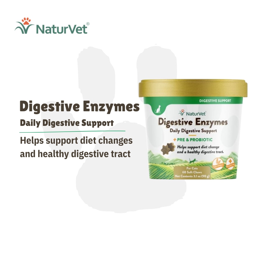 Digestive Enzymes Cat Soft Chews With Prebiotic And Probiotic 60s