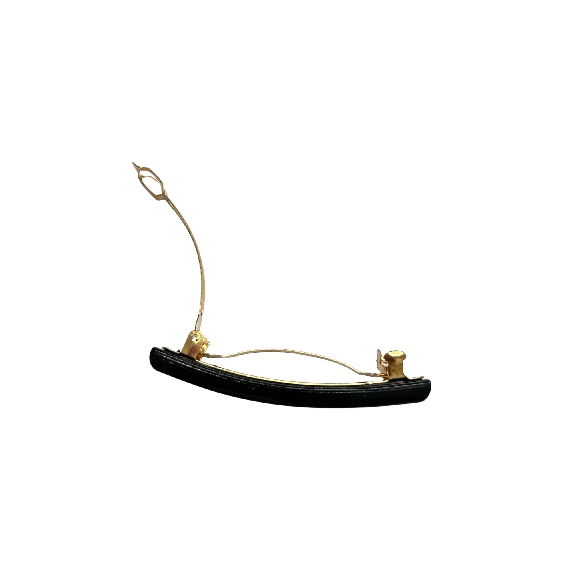 EA0023 BLACK GOLD HAIR SPRING WITH MARK D