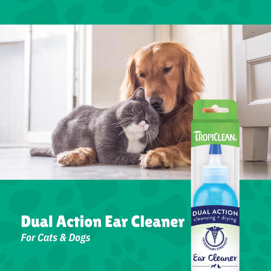 Dual Action Ear Cleaner For Dogs & Cats