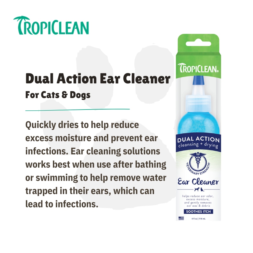 Dual Action Ear Cleaner For Dogs & Cats