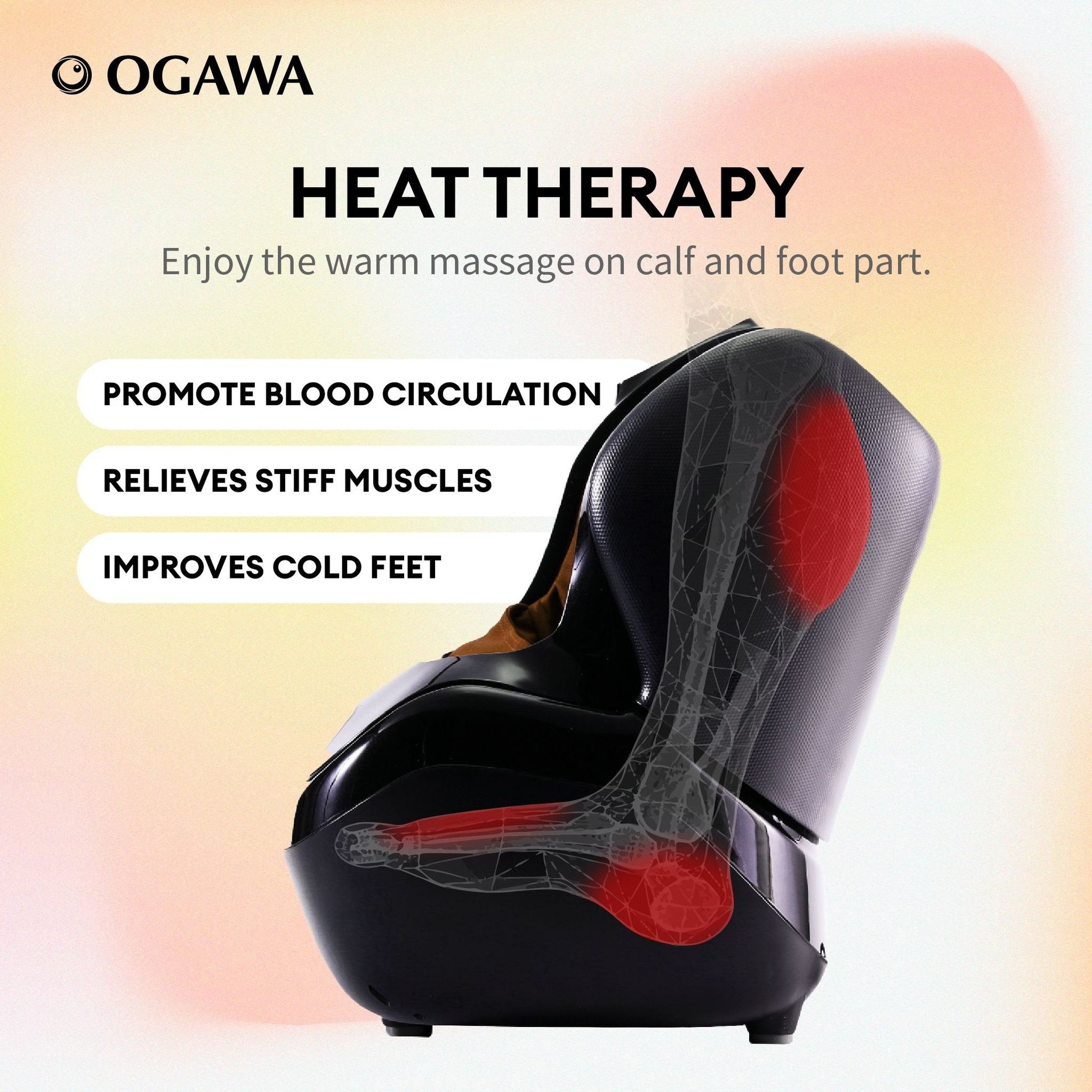 Ogawa EliteX 3D Foot Reflexology / Foot Massager (Orange)