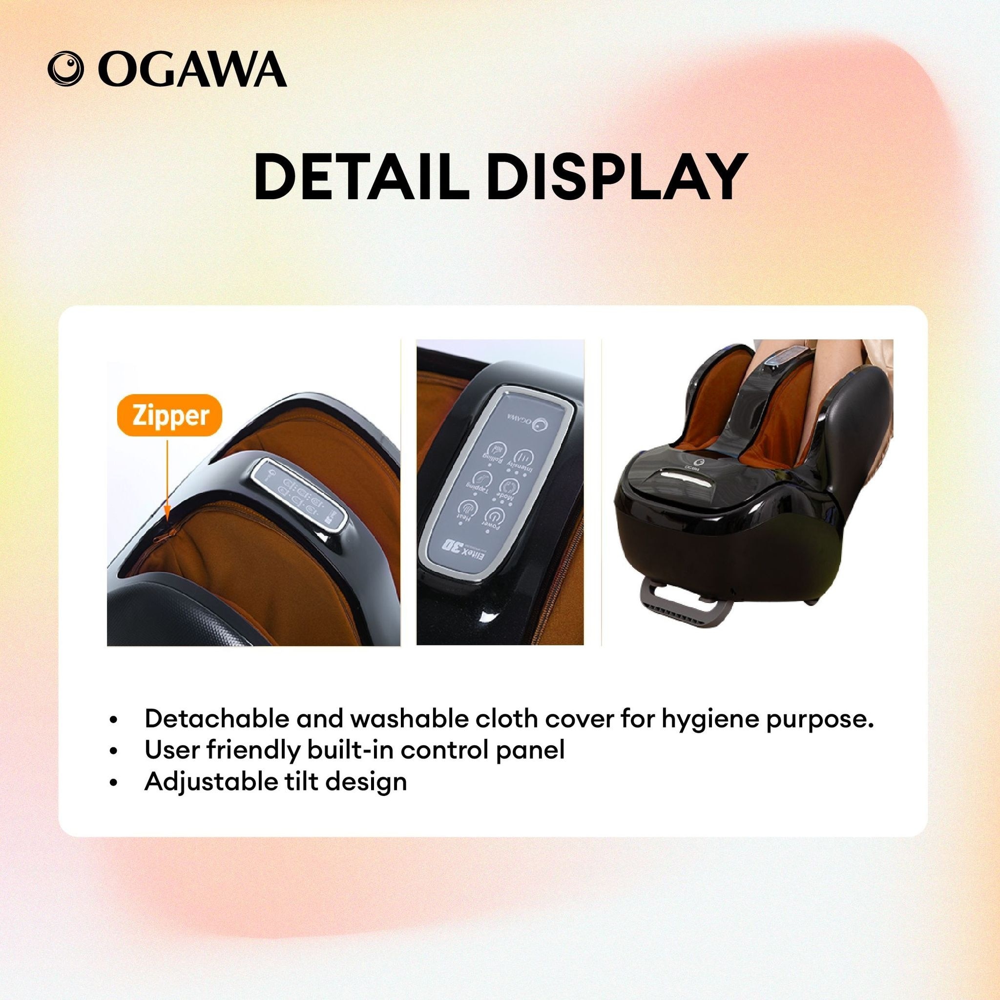 Ogawa EliteX 3D Foot Reflexology / Foot Massager (Orange)