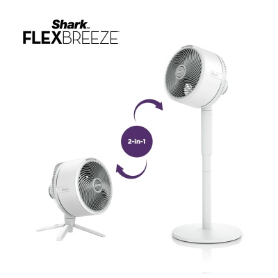SHARK - SHARK FLEXBREEZE CORDLESS & PORTABLE FAN FA221SM WHITE