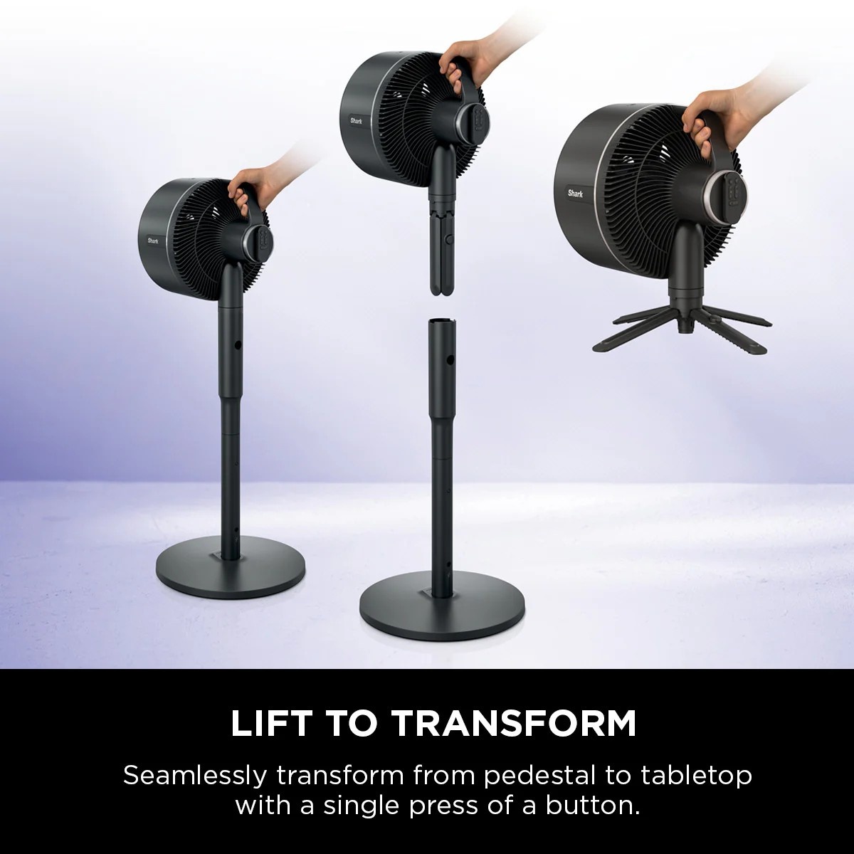 SHARK FLEXBREEZE CORDLESS & PORTABLE FAN FA221SM BLACK