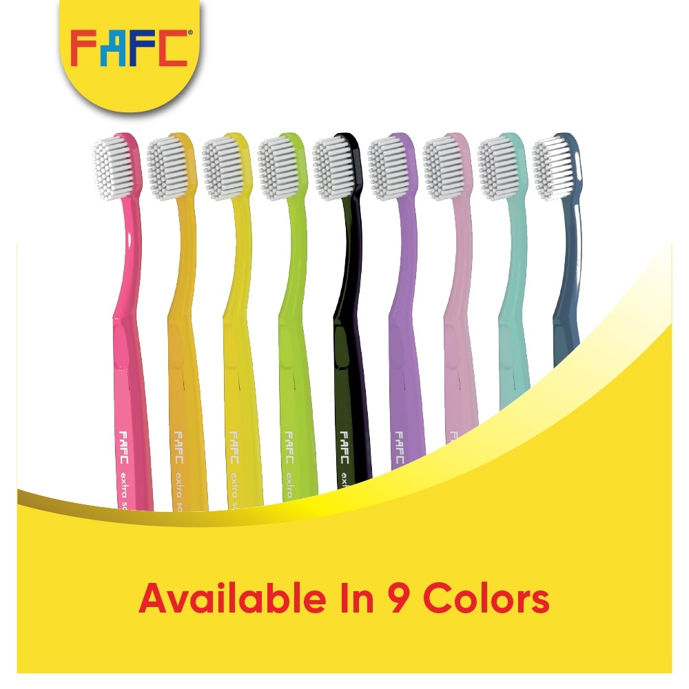 FAFC Compact Extra Soft Adult Toothbrush 1PC(100% NEW MATERIAL) Japan Toray Bristles