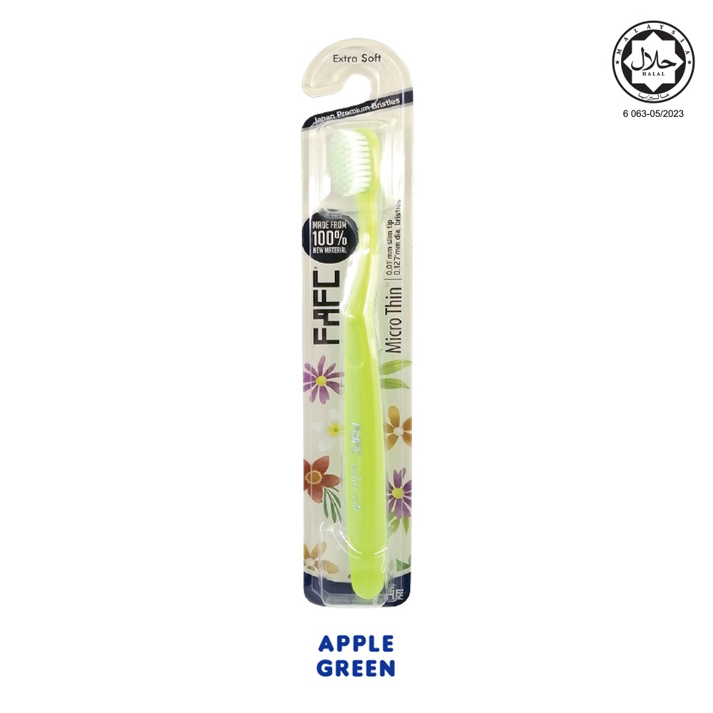 FAFC Compact Extra Soft Adult Toothbrush 1PC(100% NEW MATERIAL) Japan Toray Bristles