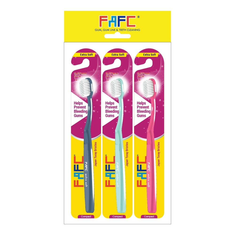 FAFC Compact Extra Soft Adult Toothbrush (BUY 2 Free 1) Japan Toray Bristles