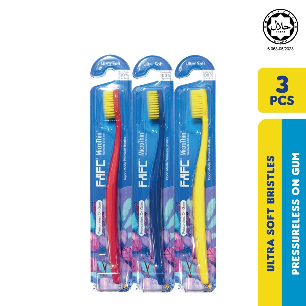 FAFC Blossom Adult Toothbrush (3 Pcs) Limited Edition Random Color