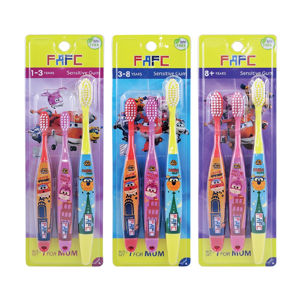 FAFC Superwings Buy 2 Get 1 For Mum Sleeve Toothbrush 3s (1 Pack) image