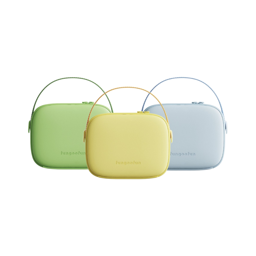 FUNGOOFUN Makeup Bag with Mirror - Blue 