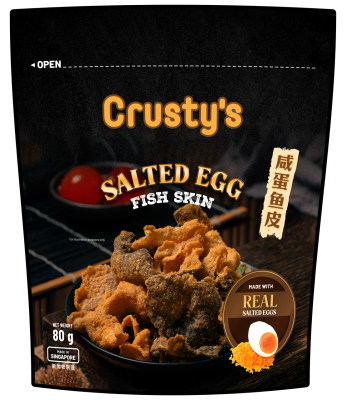 CRUSTY'S - Crusty's Salted Egg Fish Skin 80g image