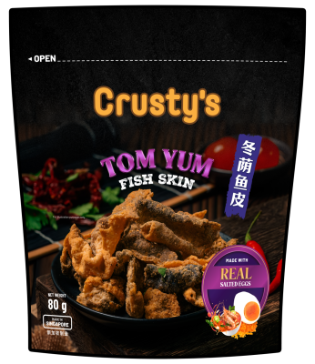 CRUSTY'S - Crusty's Tom Yum Fish Skin with Salted Egg 80g image