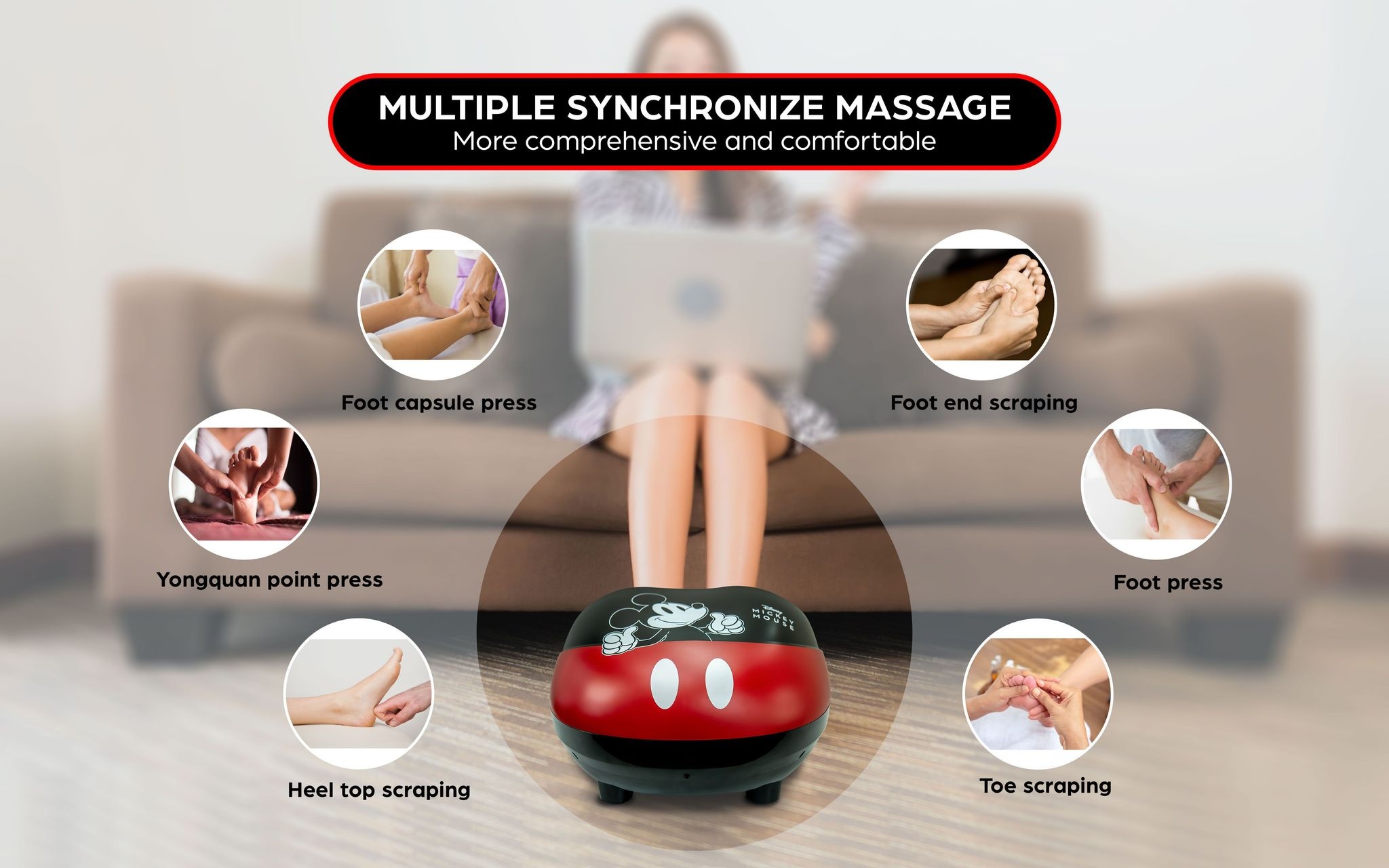 Mickey Mouse Foot Massager GT232MK
