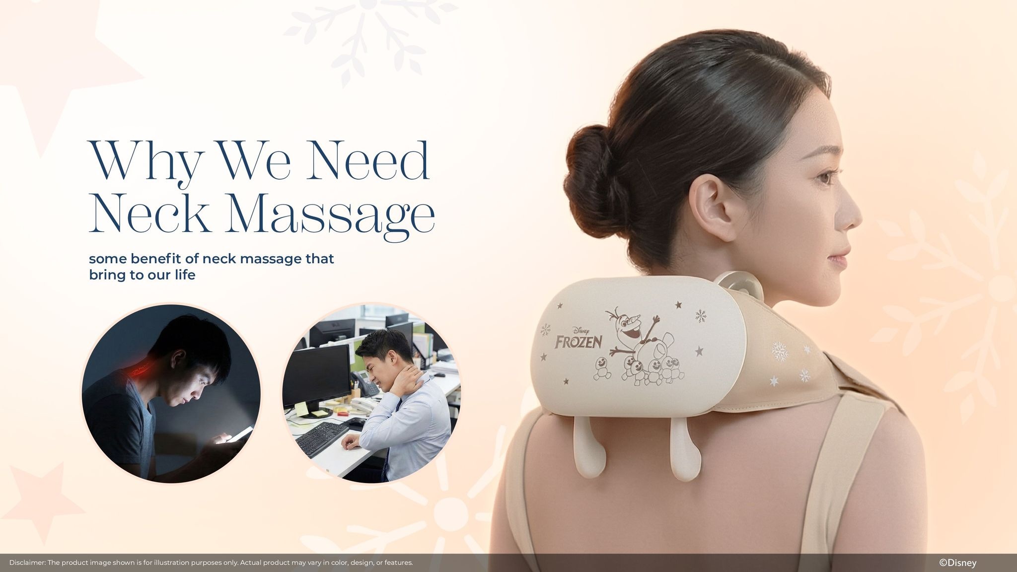 Disney Olaf Neck and Shoulder Massager GT670