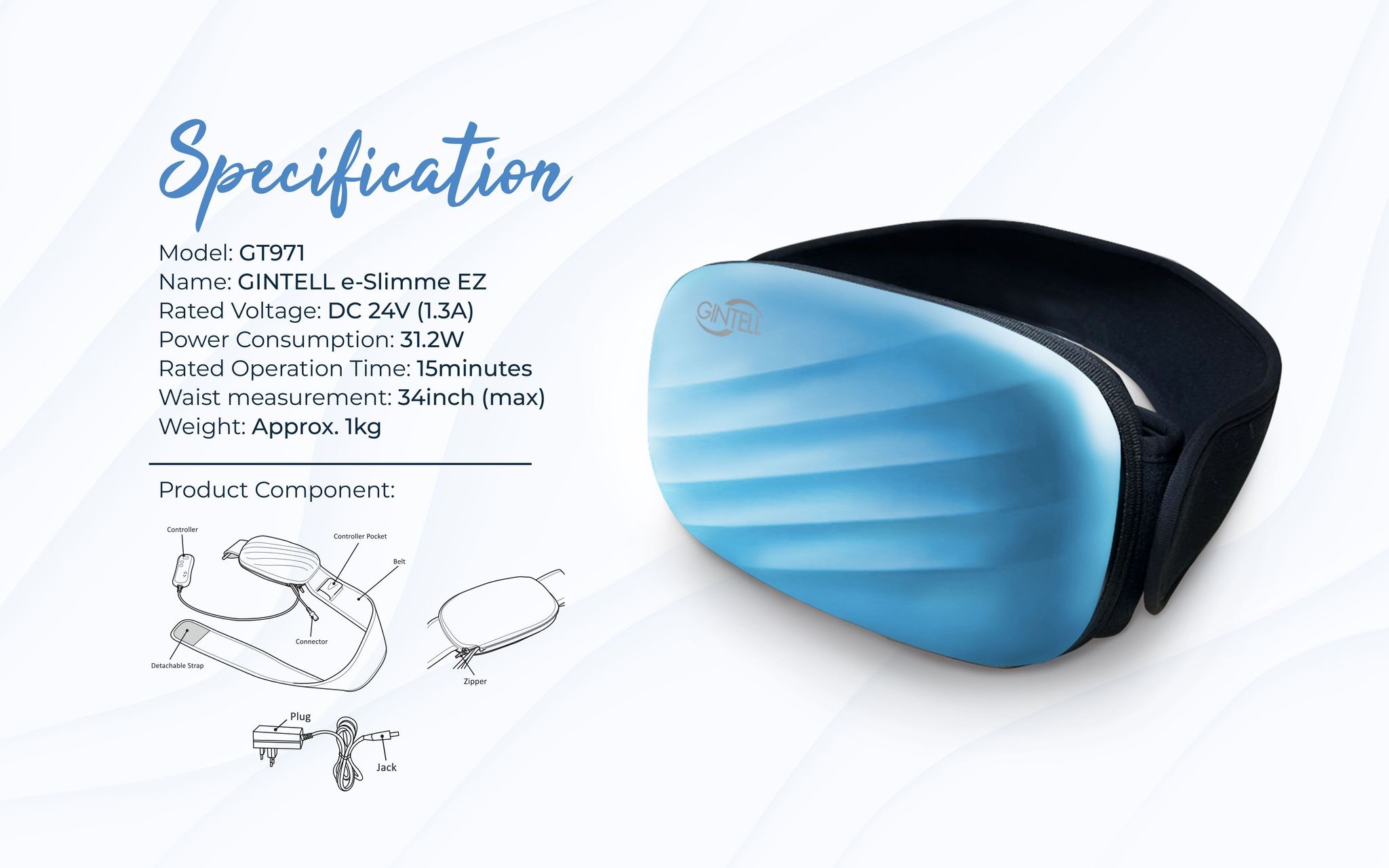 ESlimme EZ Slimming Belt GT971