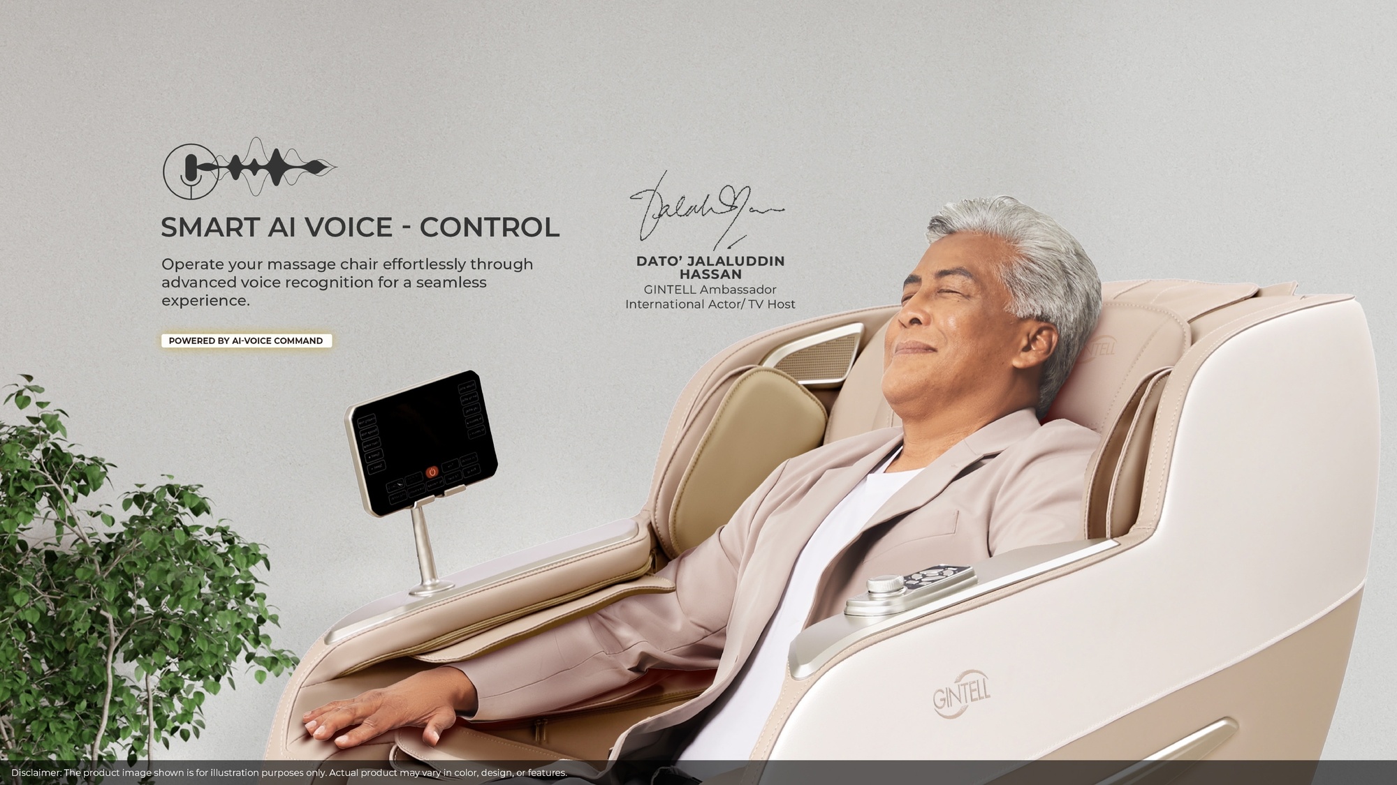[NEWLY LAUNCHED]  GINTELL B-Bravo Light Brown Massage Chair GT9850LB image