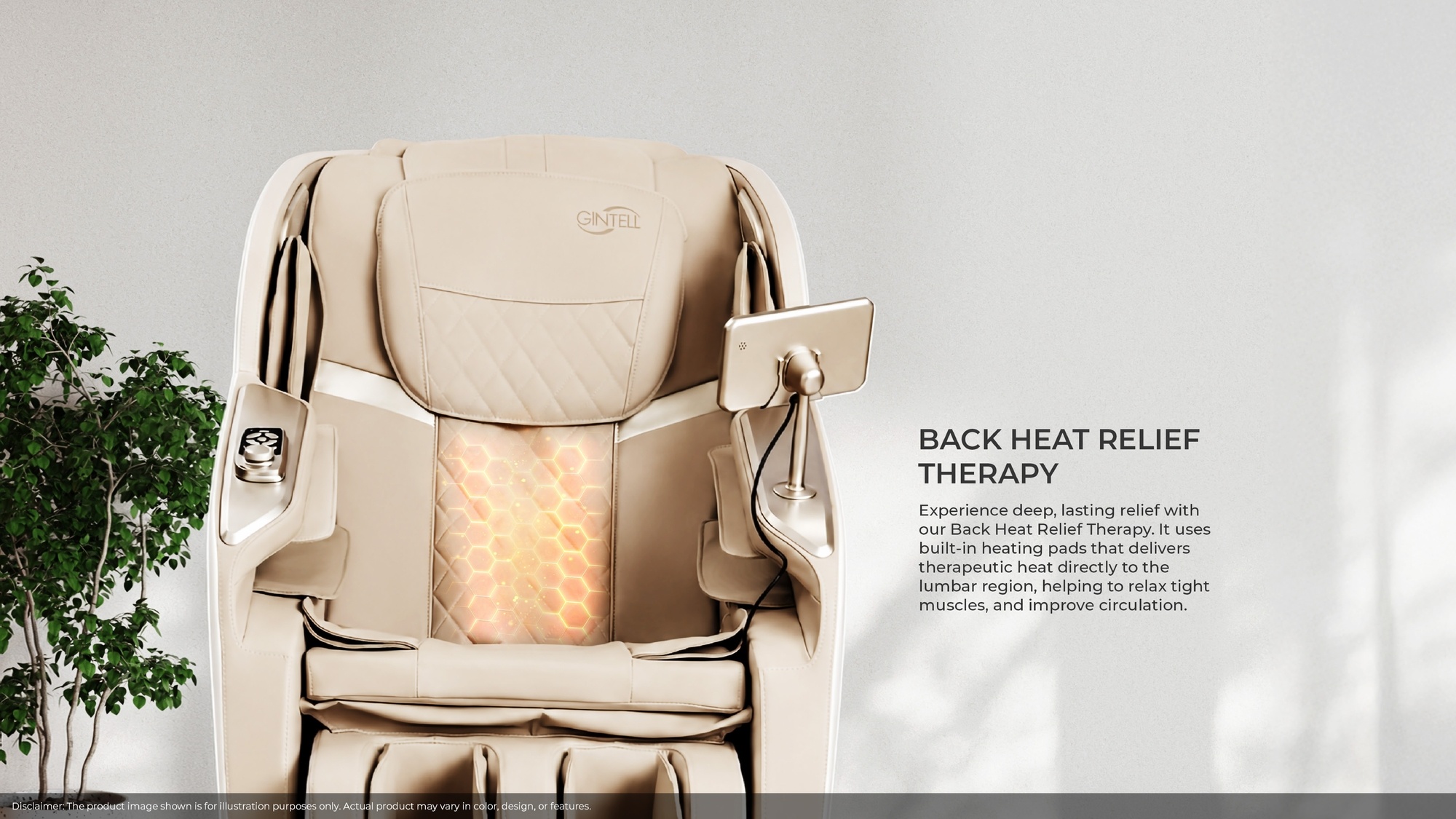 [NEWLY LAUNCHED]  GINTELL B-Bravo Light Brown Massage Chair GT9850LB image