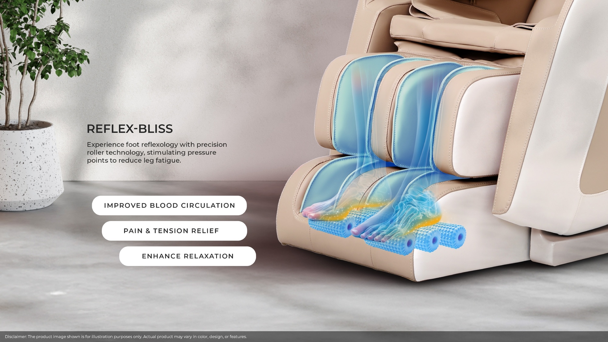 [NEWLY LAUNCHED]  GINTELL B-Bravo Light Brown Massage Chair GT9850LB image