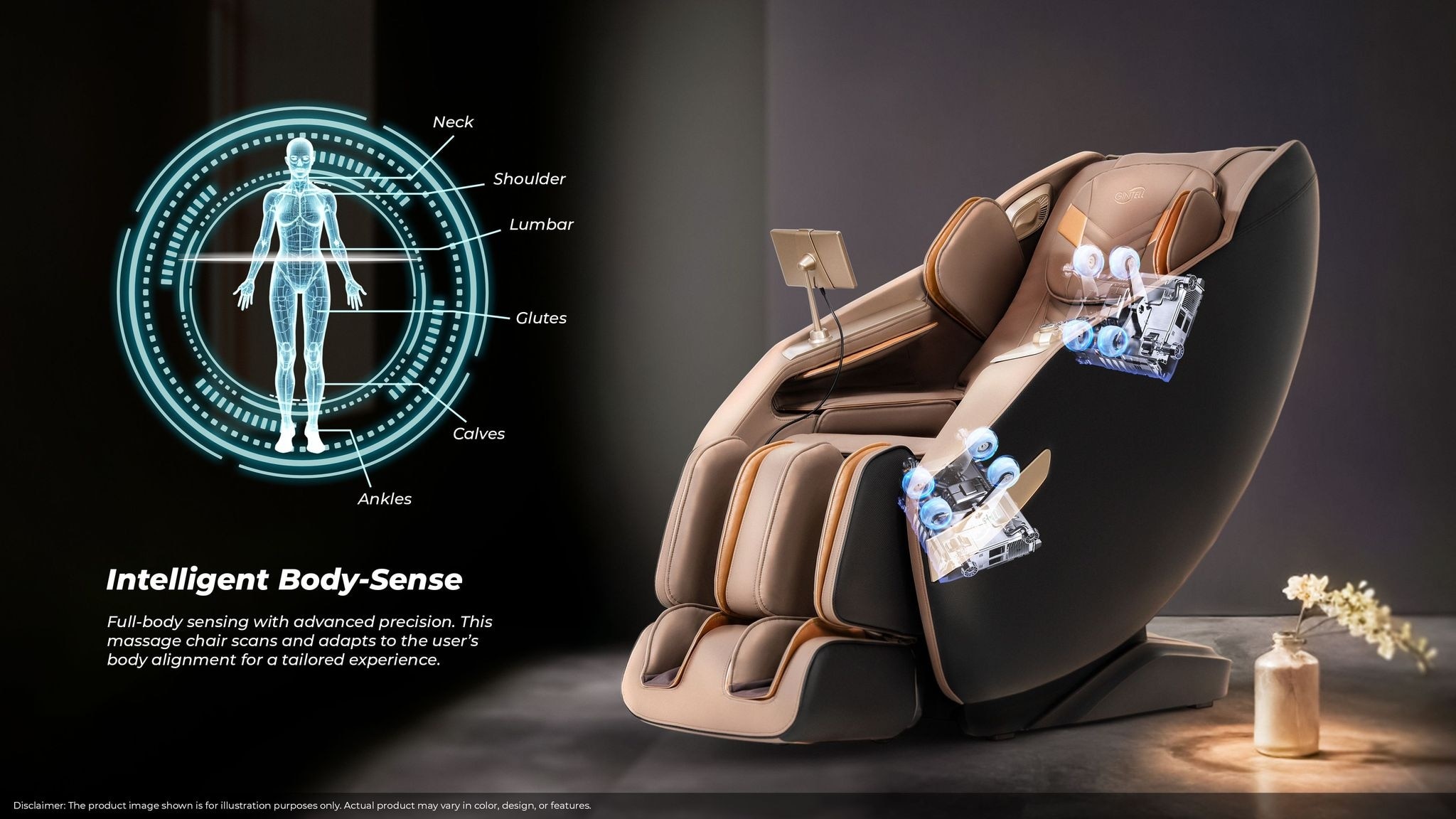 GINTELL S5 Pro Massage Chair (Black Brown) GT9885BB